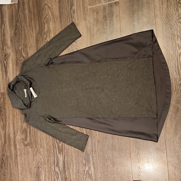 ❤️ NWT! ANTHROPOLOGIE SATURDAY SUNDAY MIXED MEDIA SOFT COWL NECK DRESS, XS - Picture 2 of 9